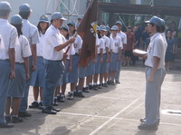 Serah terima jabatan pengurus OSIS