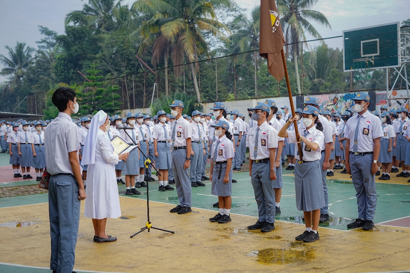 PELANTIKAN PENGURUS OSIS SMA SEDES SAPIENTIAE MASA BAKTI  2023-2024